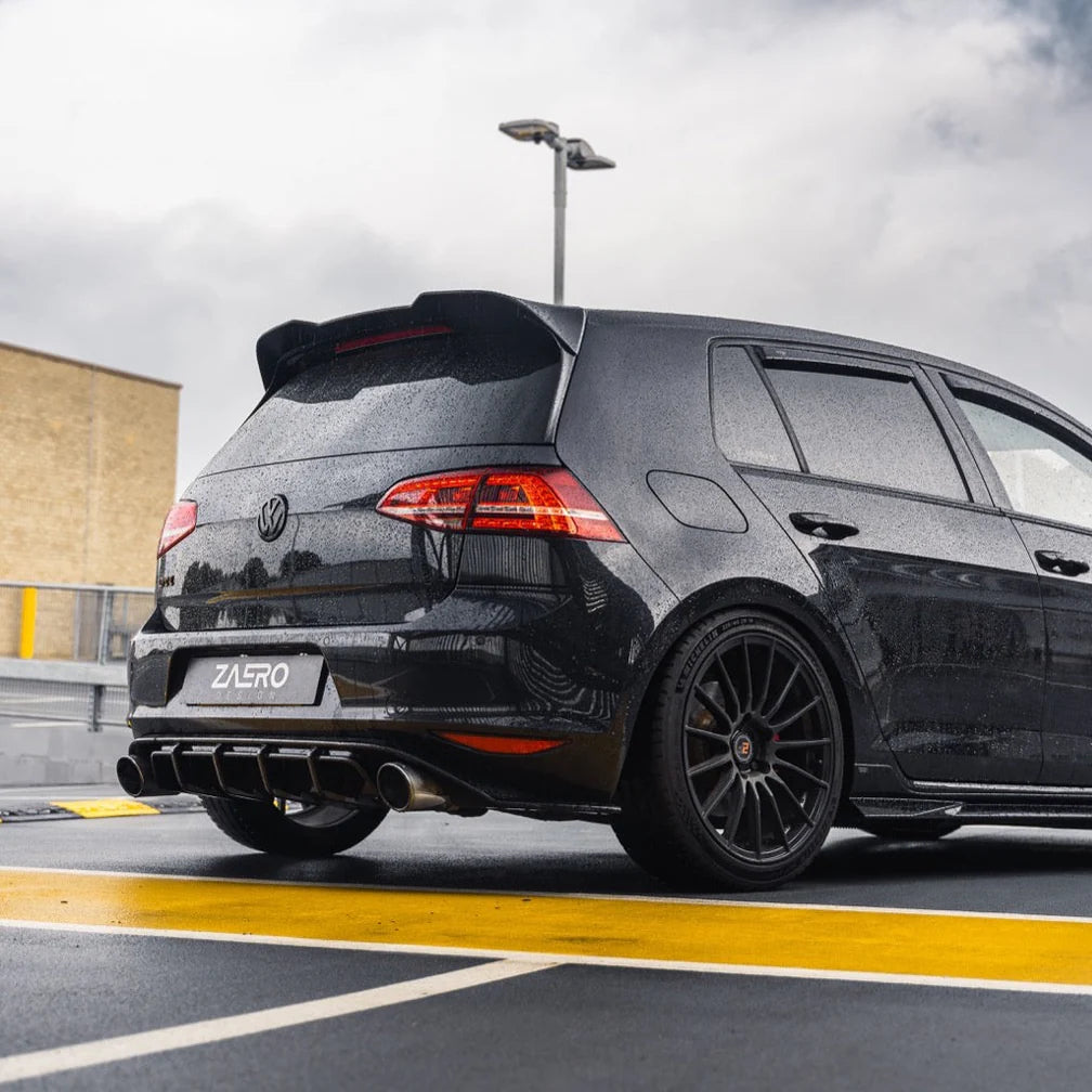 VW Golf GTI Mk7 EVO-1 Gloss Black Rear Diffuser