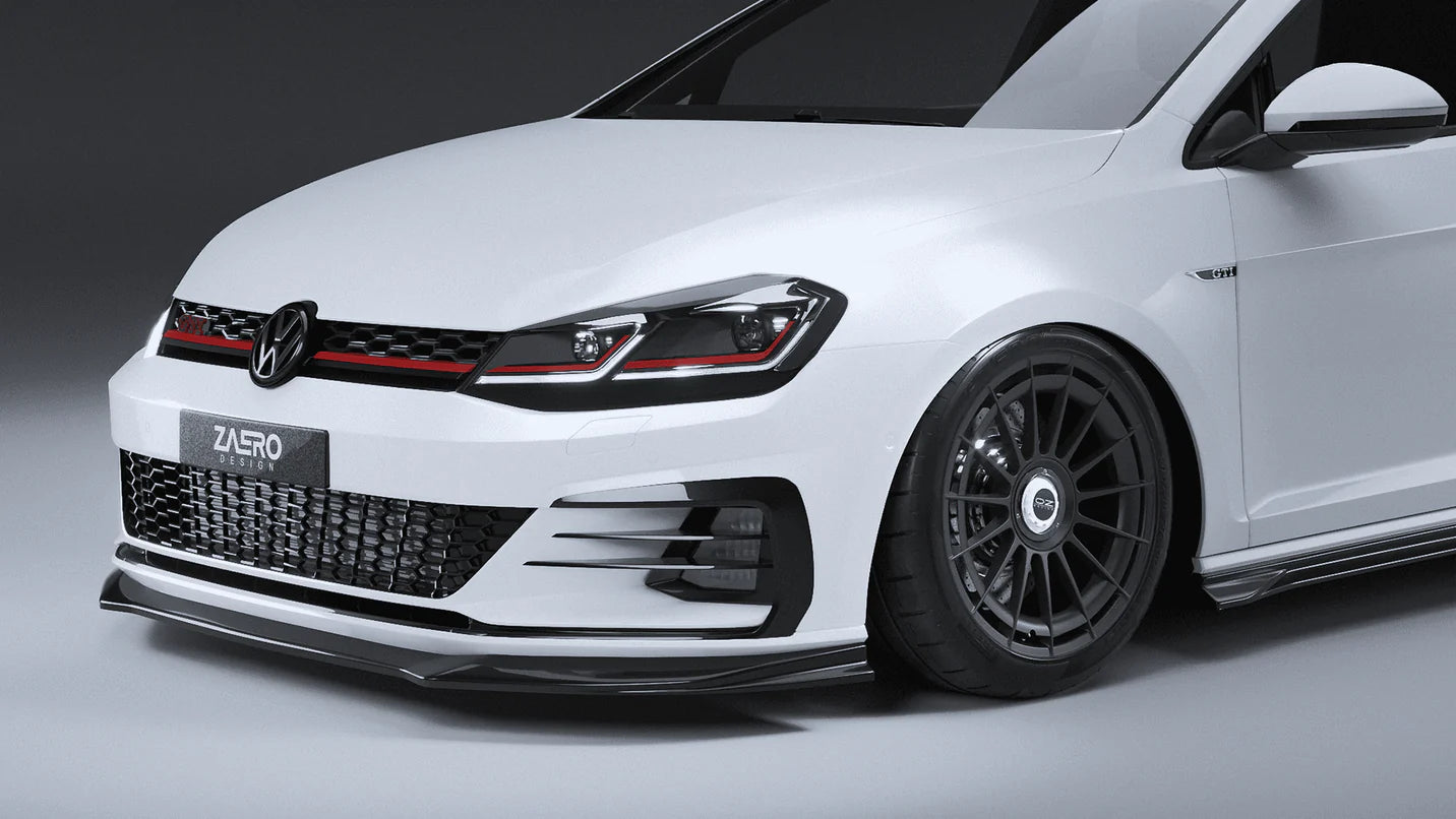 VW Golf GTI Mk7.5 EVO-1 Gloss Black Front Splitter