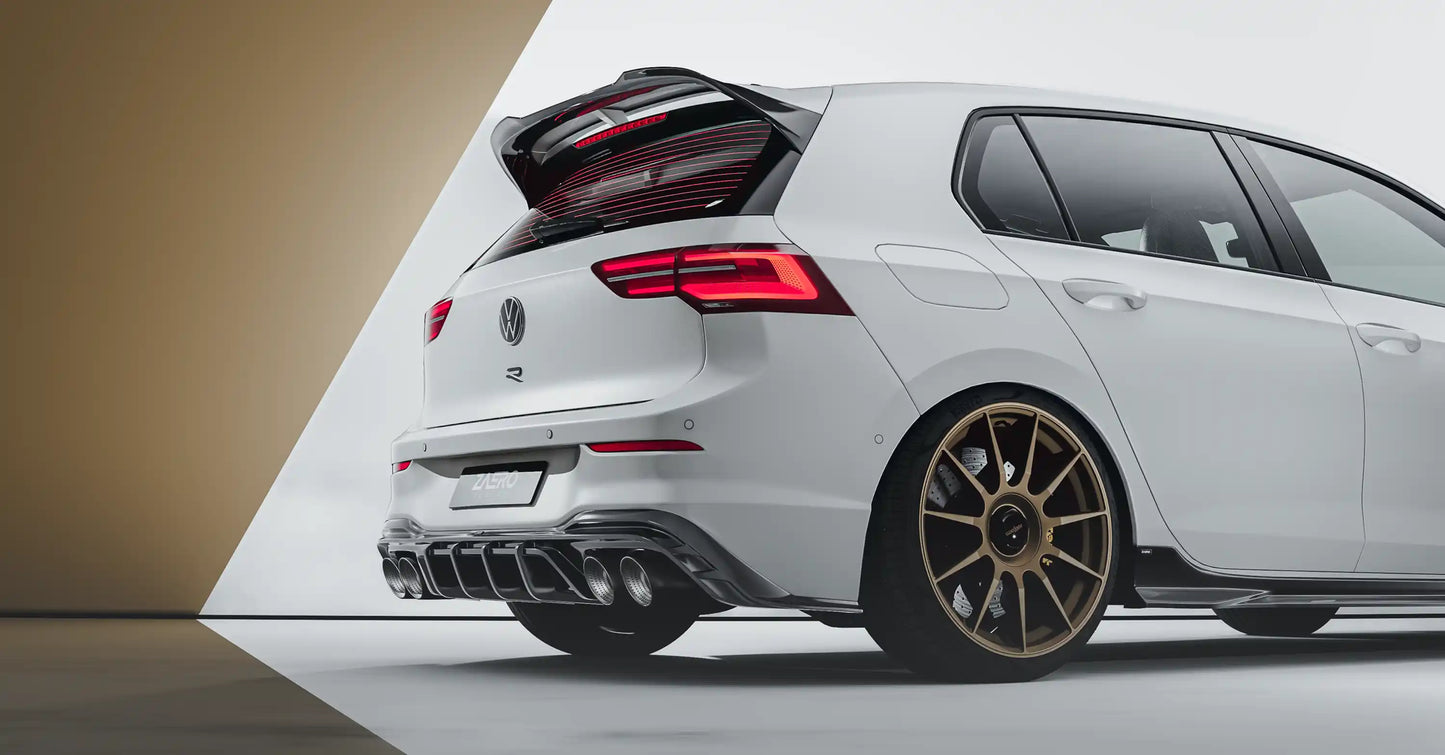 VW Golf R Mk8 EVO-1 Gloss Black Rear Diffuser