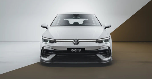 VW Golf R Mk8 EVO-1 Gloss Black Front Splitter