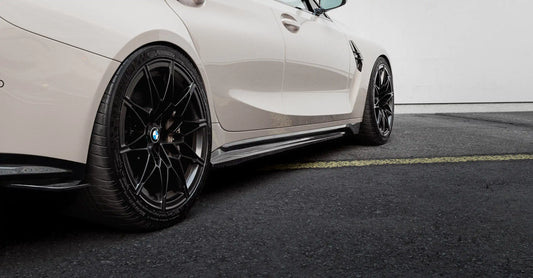 BMW M3 G80 / G81 Side Skirts by Zaero Design - gloss black, fitted