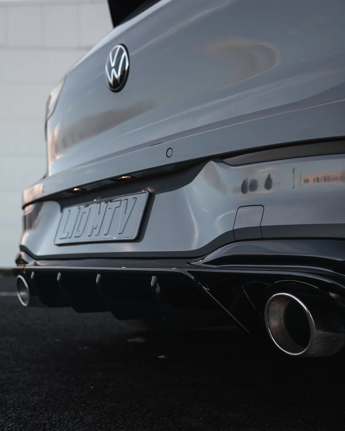 VW Golf GTI Mk8 & Mk8.5 EVO-1 Gloss Black Rear Diffuser – Zaero Design USA